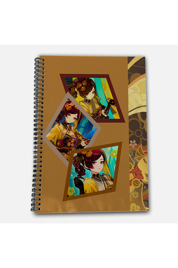 Define Moyas Genshin Impact Chiori Checkered A4 School Notebook 72 Sheets Model 2