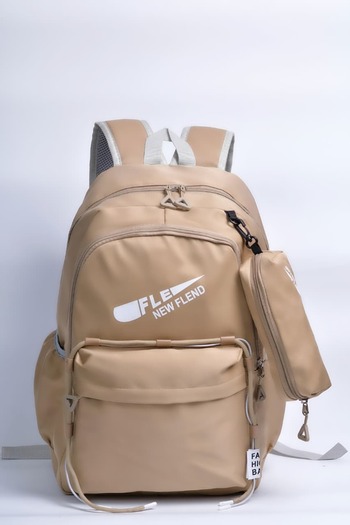 Way Two-piece canvas school backpack