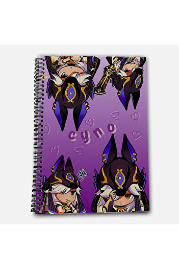 Define Moyas Genshin Impact Cyno Unlined A4 School Notebook 72 Sheets Model 1