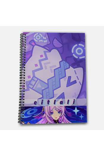 Define Moyas Genshin Impact Citlali Striped A4 School Notebook 72 Sheets Model 3