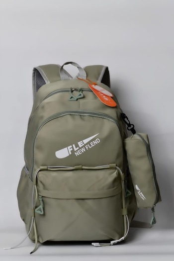 Way Two-piece canvas school backpack
