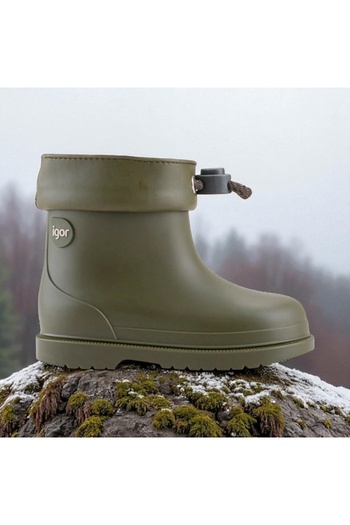 IGOR W10257 Bimbi Euri Khaki, Unisex Children's Rain Boots, Non-Slip Sole, Waterproof