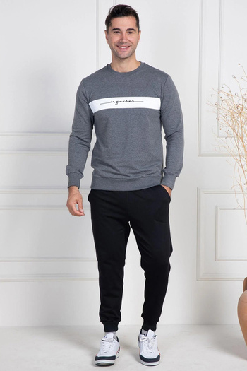 Mavelle Men's Two Thread Knitted Sports Model Bottom Top Pajamas Suit 2976