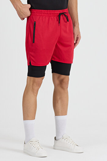 pandy Men's Quick Dry Feature Training Astroturf Fitness Short Leggings Sports Shorts