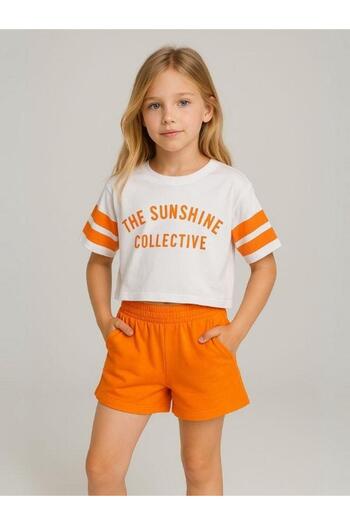 Zekids Girl's Cotton Shorts Suit