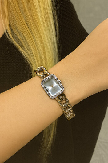 LOOQ New Women's Wristwatch with Stone Detail