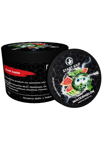 Start Kaif StartKaif Hookah Flavor, Watermelon, made of cellulose, without nicotine or tobacco, 200g