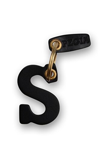 Pegia Letter S Leather Keychain 25an98