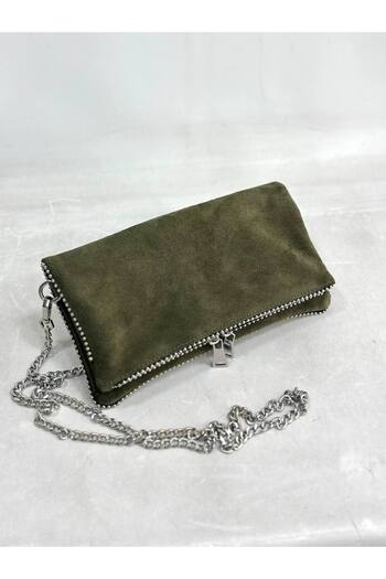 çkn sedat çakan çanta & fular & aksesuar Genuine Suede Leather Portfolio/ Clutch Women's Handbag