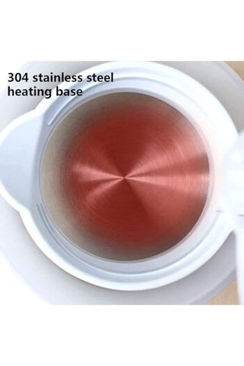 Twinkle Mart Portable Silicone Travel Kettle, Foldable Electric Water Heater, Compact Design, Pink