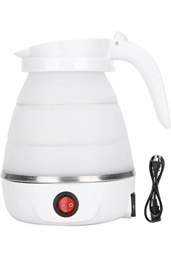 Twinkle Mart Portable Foldable Electric Kettle, Foldable kettle for Travel Food Grade Silicone Water Boiler 0.6L