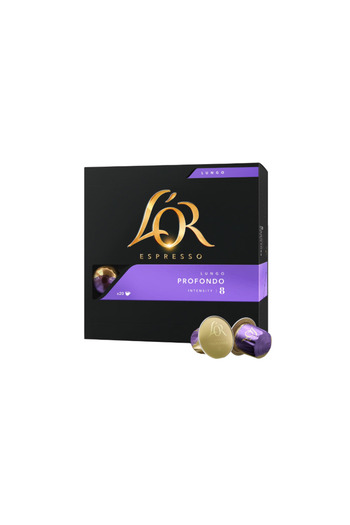 L'OR Coffee capsules, L'OR Espresso Lungo Profondo, intensity 8, Nespresso compatible, 20 pcs, 104 g
