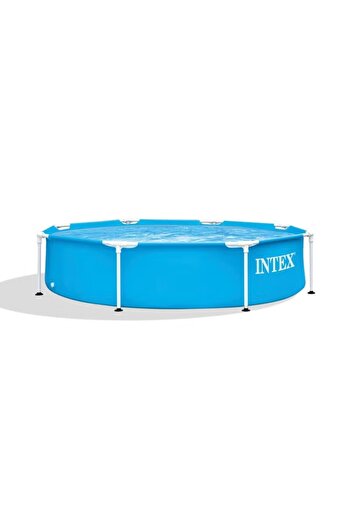 Intex Metal Frame Round Swimming Pool – 244×51 cm (Blue)