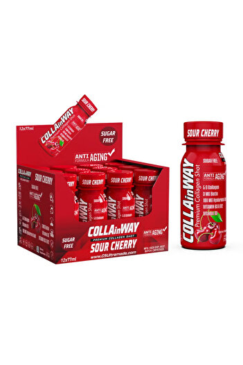 C5 COLLAinWAY Premium Collagen Shot 77ml Sour Cherry Pack of 12