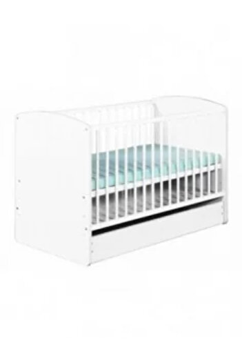 Klups Children's Wooden Crib PAULA White