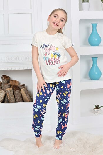FORMO Girls' 100% Natural Cotton Short Sleeve Quality Pajama Set