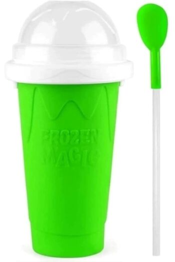 Frozen Silicone Smoothie Cup Fast Freezing green