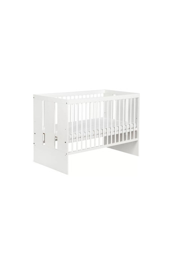 Klups Children's Wooden Crib PAULA White