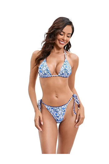 YASERS Kadın Çiçek Desenli Bikini Takımı