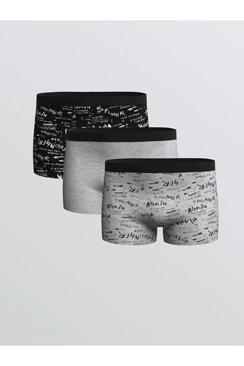 LC Waikiki Standard Fit Cotton Flexible Men's Boxers 3-Piece (W5)