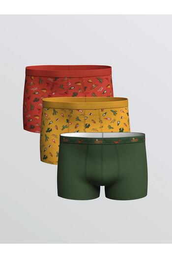 LC Waikiki Standard Fit Cotton Flexible Men's Boxers 3-Piece (W5)