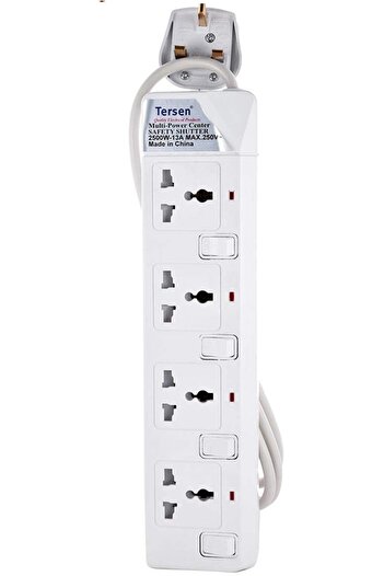 Tersen Extension Bar with 4 sockets and 5m Wire