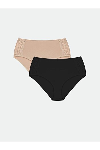 LC Waikiki Lcw Dream Lace Detailed Classic Panties 2 Pack (W5)