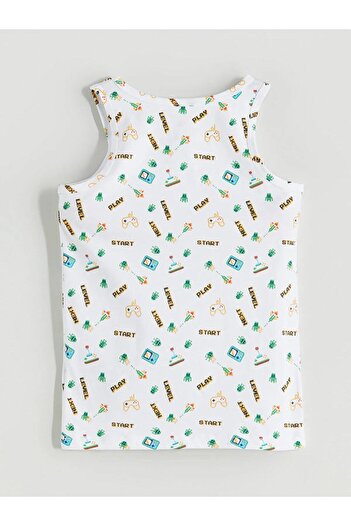 LC Waikiki LCW Kids Bisiklet Yaka Erkek Çocuk Atlet 2'li (W5)