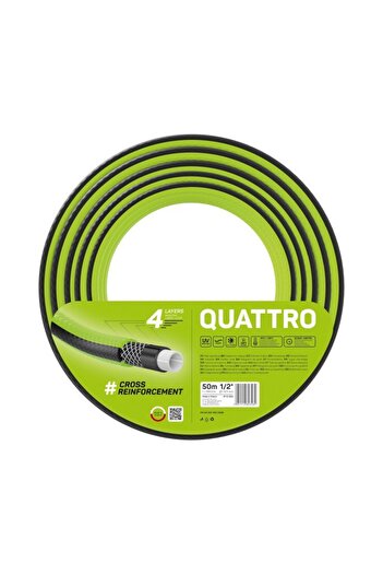 Cellfast QUATTRO 4-layer garden hose, 1 2 , Reinforced, 50m, UV protection