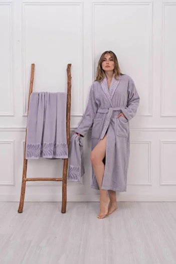 Denia Home Textile |   Palm |   100% Cotton Women's Premium Single Bathrobe