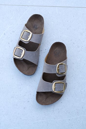 Munshoes Carmen Double Strap Buckle Women's Slippers