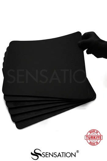 Sensation 6 Pieces of Gray Felt American Service Home Decor, Indoor Dining Accessory
