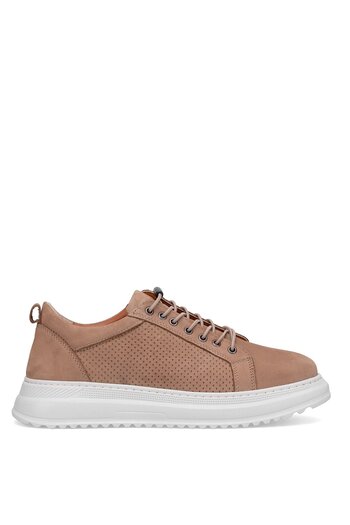 Ayakkabı Fuarı Elit Slgld631-6N Men's Genuine Leather Casual Shoes Sand Color