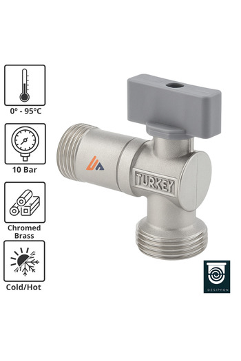 DESIPHON Mini Ball Tap – On/Off Valve, G3/4, Laundry & Dishwasher Connection Tap