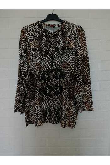 anne moda ankara 1. Quality, Full Summer, Buttoned, Long Sleeve, Large Size, Viscose Shirt