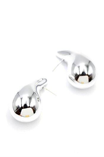 Royaleks Large Drop Earrings - Silver