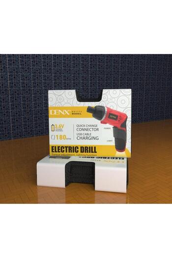 Denx 180 RPM Cordless Smart Drill with Flashlight and Bit Set - DX1772