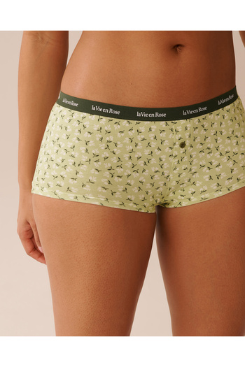 La Vie en Rose Cotton Boyleg Panty
