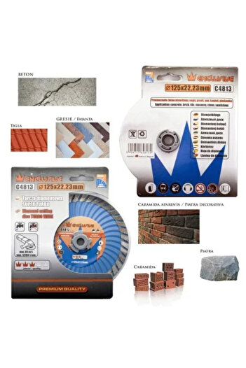 richmann Διαμαντόδισκος Turbo, σκυρόδεμα, υγρή και ξηρή κοπή, 125 mm/22,23 mm,