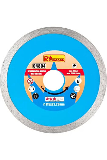 richmann Diamond Disc, Ceramic, Wet Cutting, 115 mm/22.23 mm,