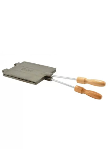 Perfect Home Waffle/Salted Crackers Maker, Cast Iron, with Handle, 16.3 x 13 cm