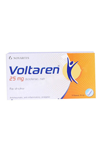 voltaren for Relieving Pain and Inflammation In The Body, 25Mg Suppositories, 10S