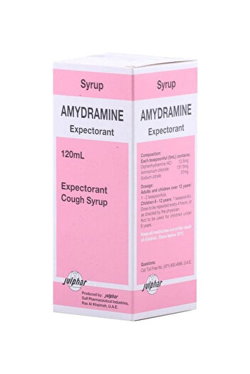 AMYDRAMINE Adult Syrup, and Cold Relief, 120 ml