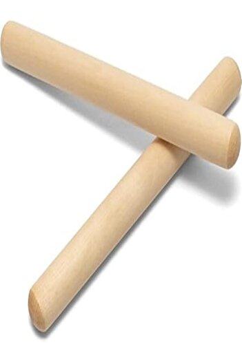 MegArya Wooden Rhythm Sticks – 20cm Claves Percussion Instrument, Pair for Kids & Music Education