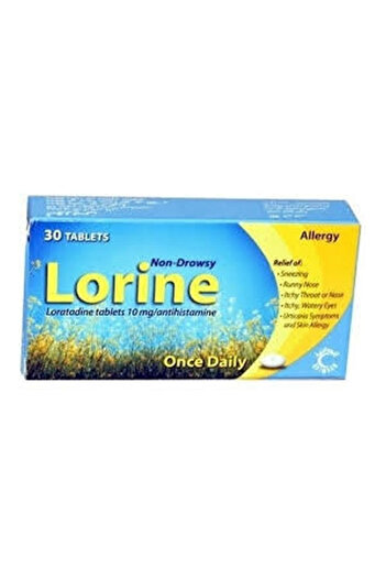 SPIMACO Lorine Used To Relieve Symptoms of Allergic Reactions, 10 Mg, 30 Pieces