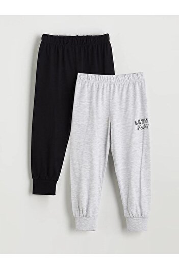 LC Waikiki LCW Kids Beli Lastikli Erkek Çocuk Pijama Alt 2'li (W5)