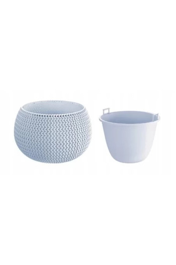 Prosperplast Ghiveci decorativ pentru flori, rotund, albastru, 29 x 19,5 cm, Splofy Bowl