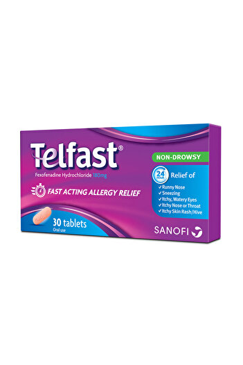 TELFAST Allergy Relief Tablets, 180Mg, 15S