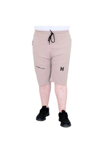cusseli Plus Size Men's Shorts 2 Thread Piece U25504 Gray