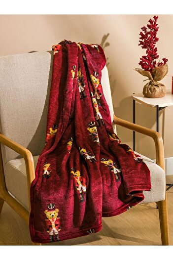 LC Waikiki Lcw Home Bear Teddy Printed Tv Blanket 100X150 cm (W5)